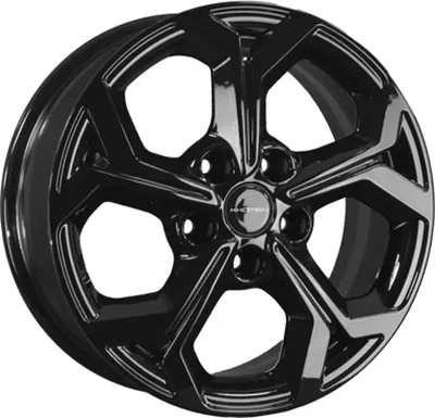 Литой диск Khomen KHW1606 Mitsubishi 16x6.5" 5x114.3мм DIA 67.1мм ET 46мм Black