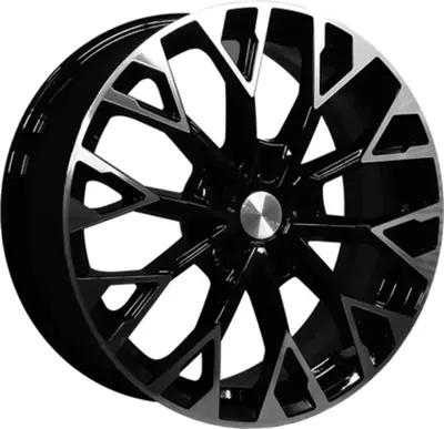 Литой диск Khomen KHW1718 Dongfeng 580 17x7" 5x110мм DIA 67.1мм ET 45мм Black FP
