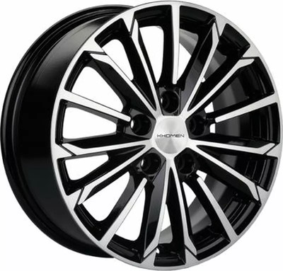 Литой диск Khomen KHW1611 Octavia/Golf/Jetta 16x6.5" 5x112мм DIA 57.1мм ET 50мм (Black FP)