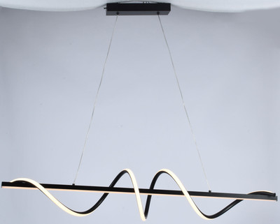 Потолочный светильник AksHome Wave-2 LED (100 см, черный)