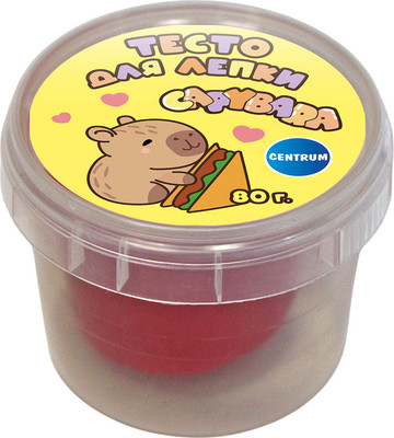 Набор для лепки Centrum Тесто. Капибара / 77917 (красный)