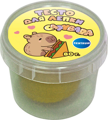 Набор для лепки Centrum Тесто. Капибара / 77955 (желтый)