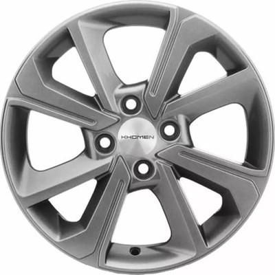 Литой диск Khomen KHW1501 Rio 15x6" 4x100мм DIA 54.1мм ET 48мм G-Silver