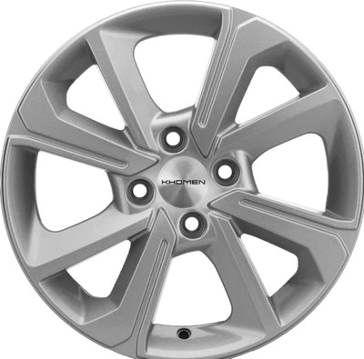 Литой диск Khomen KHW1501 XRay 15x6" 4x100мм DIA 60.1мм ET 37мм F-Silver