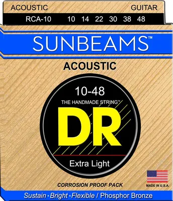 Струны для акустической гитары DR Sunbeam RCA-10 10-48