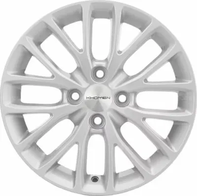 Литой диск Khomen KHW1506 Logan 15x6" 4x100мм DIA 60.1мм ET 40мм F-Silver