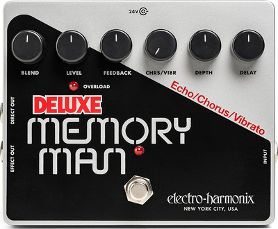 Педаль электрогитарная Electro-Harmonix Deluxe Memory Man XO