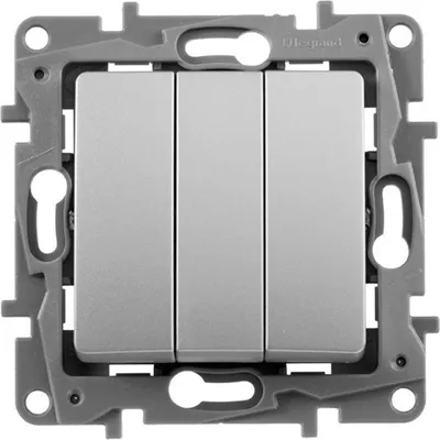 Выключатель Legrand Etika 672443 (алюминий)