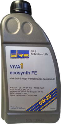 Моторное масло SRS Viva 1 Ecosynth FE 0W20 (1л)