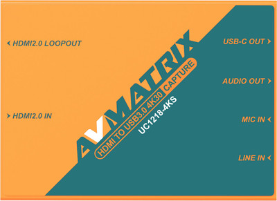 Устройство видеозахвата Avmatrix UC1218-4KS HDMI2.0 USB3.0 4K30 / 33021
