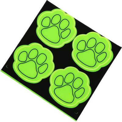 Набор наклеек deVente Paw. Светоотражающие / 9083209 (желтый)