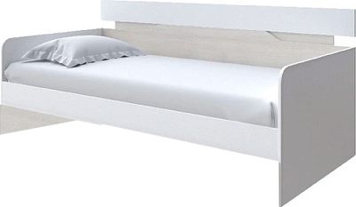 Кровать-тахта Proson Milton 120x200 (белый/дуб шамони светлый 124)