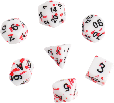 Набор кубиков для настольной игры Время игры Дайсы для D&D Капля / 6935247 (7шт)