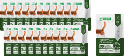 Влажный корм для кошек Nature's Protection Sterilized с индейкой и клюквой / NPUPF63655 (22х100г)