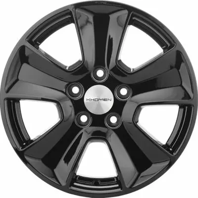Литой диск Khomen KHW1601 Duster 16x6.5" 5x114.3мм ET 50мм DIA 66.1мм Black