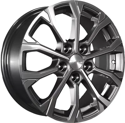 Литой диск Khomen KHW1605 Changan CS35 Plus 16x6.5" 5x110мм DIA 63.3мм ET 46мм (Gray FP)