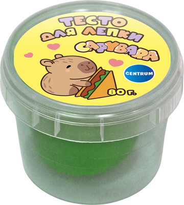 Набор для лепки Centrum Тесто. Капибара / 77956 (светло-зеленый)