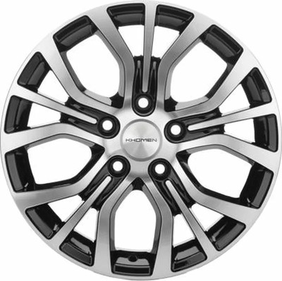 Литой диск Khomen KHW1608 Kia 16x6.5" 5x114.3мм DIA 67.1мм ET 41мм (Black FP)