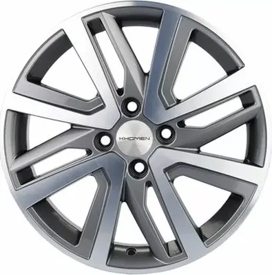 Литой диск Khomen KHW1609 X-Ray 16x6" 4x100мм DIA 60.1мм ET 41мм Gray FP