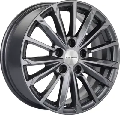 Литой диск Khomen KHW1611 Passat 16x6.5" 5x112мм DIA 57.1мм ET 41мм Gray