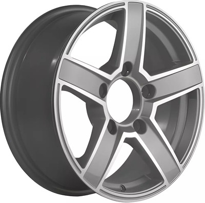 Литой диск Khomen KHW1614 Niva 4x4 16x6.5" 5x139.7мм DIA 98.5мм ET 35мм (F-Silver FP)