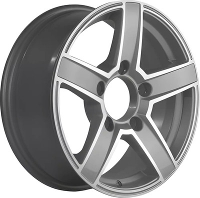 Литой диск Khomen KHW1614 Niva 4x4 16x6.5" 5x139.7мм DIA 98.5мм ET 40мм (F-Silver FP)