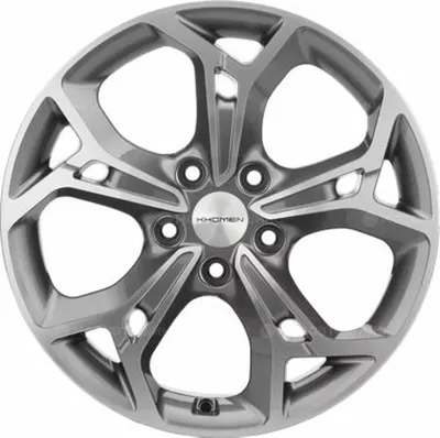 Литой диск Khomen KHW1702 ASX 17x7" 5x114.3мм DIA 67.1мм ET 46мм Gray FP