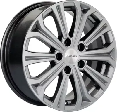 Литой диск Khomen KHW1610 Kia 16x6.5" 5x114.3мм DIA 67.1мм ET 41мм Gray