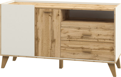 Тумба ELVA Нодо NEM01T-2D2S-1340/400/740 (01) (дуб вотан/белый)