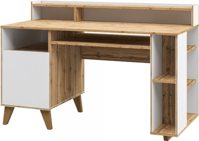 Письменный стол ELVA Нодо NEM01SP-1D-1400/630/920 (01) (дуб вотан/белый)