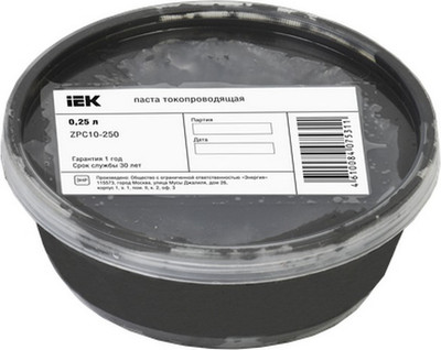 Паста контактная IEK Токопроводящая ZPC10-250 (250мл)