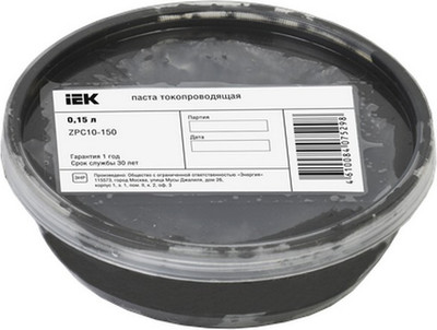Паста контактная IEK Токопроводящая ZPC10-150 (150мл)