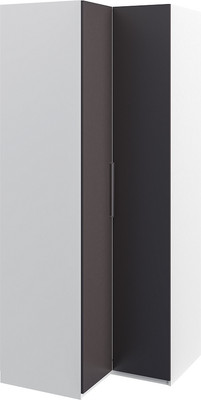 Шкаф ELVA Брис NEM02HС-2D-1000/1000/2400 (06) (белый/графит)