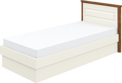 Односпальная кровать ELVA Лазаро NEM03KP-1070/2080/910 (26) (крем/дуб кантри)