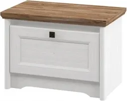 Тумба в прихожую ELVA Вилла NEM07T-1D-690/400/480 (04) (белый/дуб стирлинг)