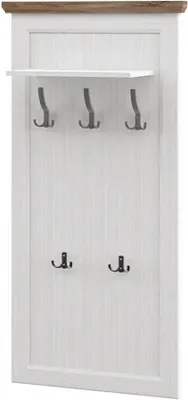 Вешалка для одежды ELVA Вилла NEM07VW-690/260/1380 (04) (белый/дуб стирлинг)