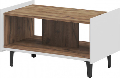 Журнальный столик ELVA Эссен NEM04SG-800/500/460 (31) (белый матовый/дуб элисон)