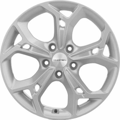 Литой диск Khomen KHW1702 Haval Jolion 17x7" 5x114.3мм DIA 66.5мм ET 37мм F-Silver