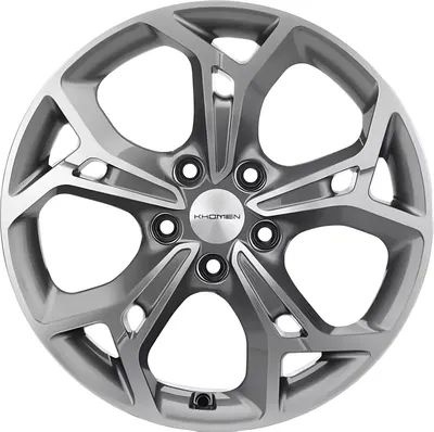 Литой диск Khomen KHW1702 Qashqai 17x7" 5x114.3мм DIA 66.1мм ET 40мм Gray FP