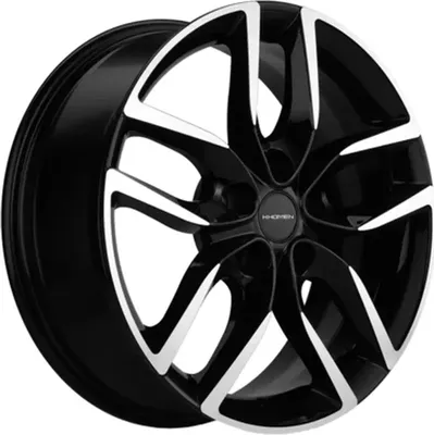 Литой диск Khomen KHW1708 Kodiaq/Tiguan 17x6.5" 5x112мм DIA 57.1мм ET 38мм (Black FP)