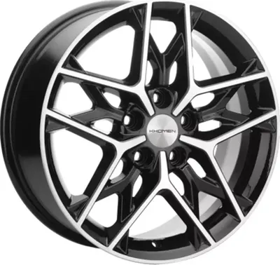 Литой диск Khomen KHW1709 Chery Tiggo 3/Pro 17x7" 5x108мм DIA 60.1мм ET 45мм (Black FP)