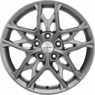 Литой диск Khomen KHW1709 Optima 17x7" 5x114.3мм DIA 67.1мм ET 50мм Gray