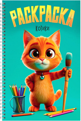 Раскраска Проф-Пресс Котики (9785378356911)