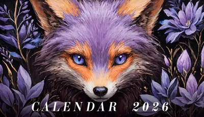 Календарь настольный Listoff Лисичка. 2026 год / КДС62604