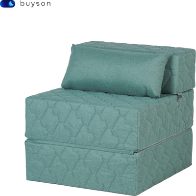 Бескаркасное кресло-кровать buyson BuyDream Тк. Laguna 670 202x70 (бирюзовый)