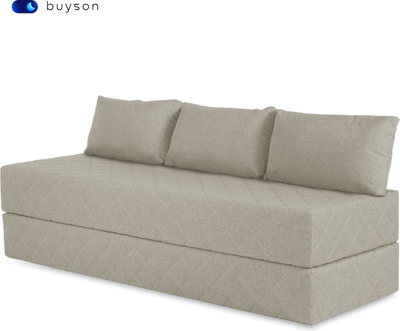 Бескаркасный диван buyson BuyHit Тк. Laguna 290 200x142 (бежевый)