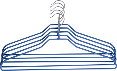 Набор металлических вешалок-плечиков Attribute Neo Matte Blue AHS081 (5шт)