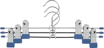 Набор металлических вешалок-плечиков Attribute Neo Matte Blue AHS082 (3шт)