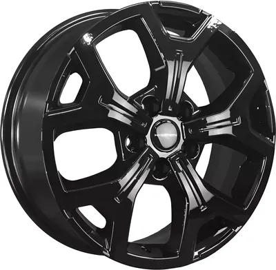 Литой диск Khomen KHW1710(2) VW Multivan 17x6.5" 5x120мм DIA 65.1мм ET 60мм (Black)
