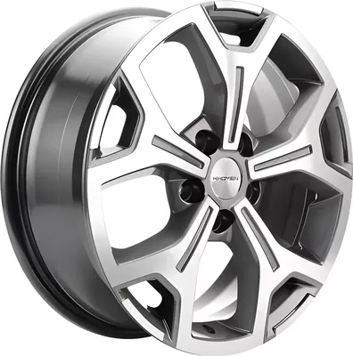 Литой диск Khomen KHW1710(2) VW Transporter 17x6.5" 5x120мм DIA 65.1мм ET 55мм (Gray FP)